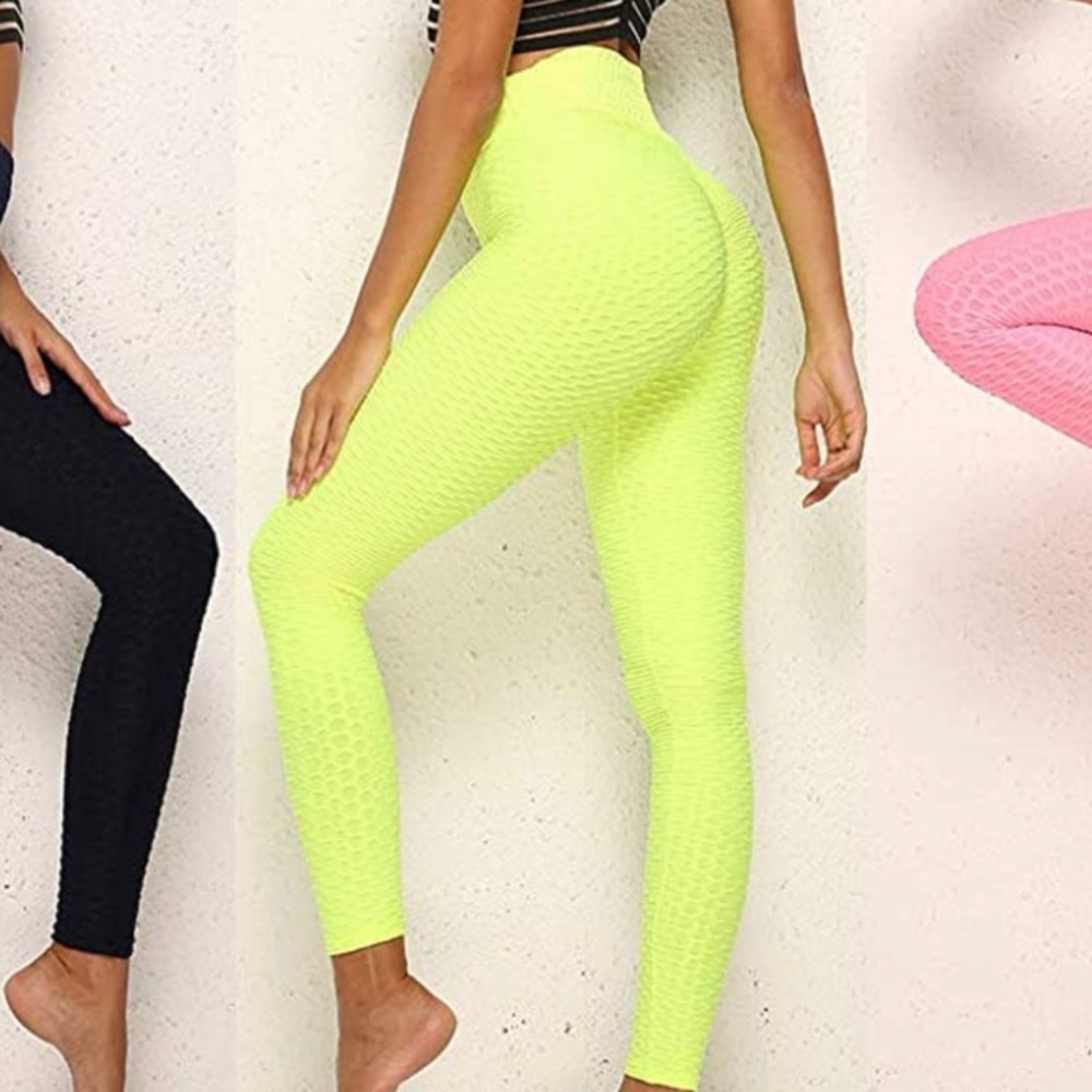 Buttlift Leggings in Neon yellow
